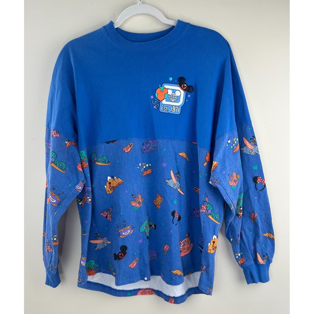 Walt Disney World Play in the Park Mickey & Friends Spirit Jersey Blue Unisex M - Picture 12 of 12